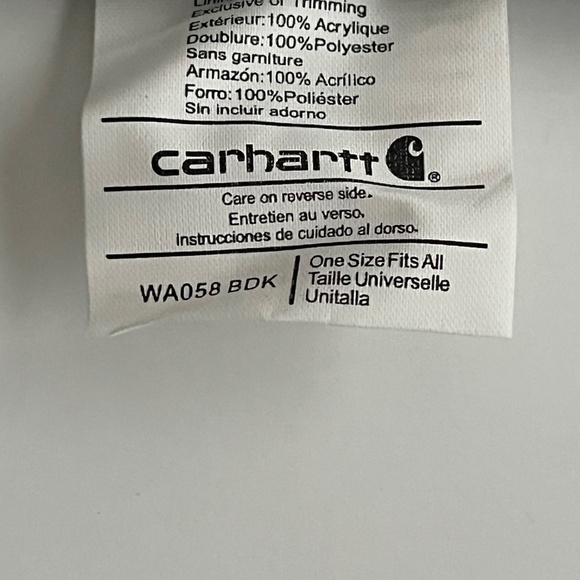 Carhartt Knit Earflap Sherpa Hat One Size Purple Lined Braided Tassel Snowflakes - Picture 5 of 6